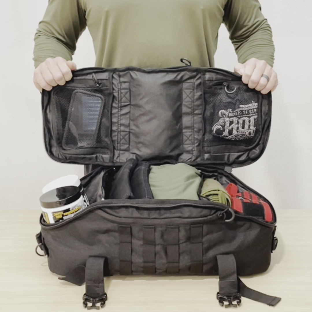 Full top open backpack